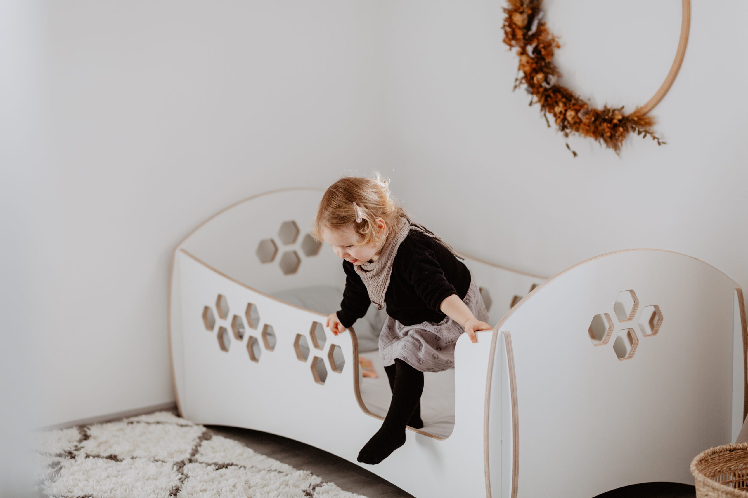 Natural plywood toddler beds